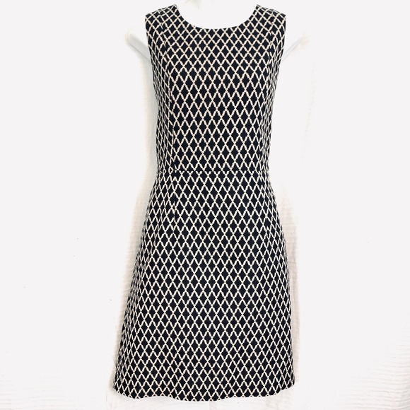 Banana Republic Dresses & Skirts - BANANA REPUBLIC Navy Beige Sheath Lined Dress 12
